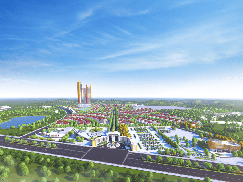 Eco Leaf master planned community aerial view